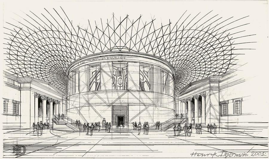 Londyn – British Museum, wielki dziedziniec (2001)