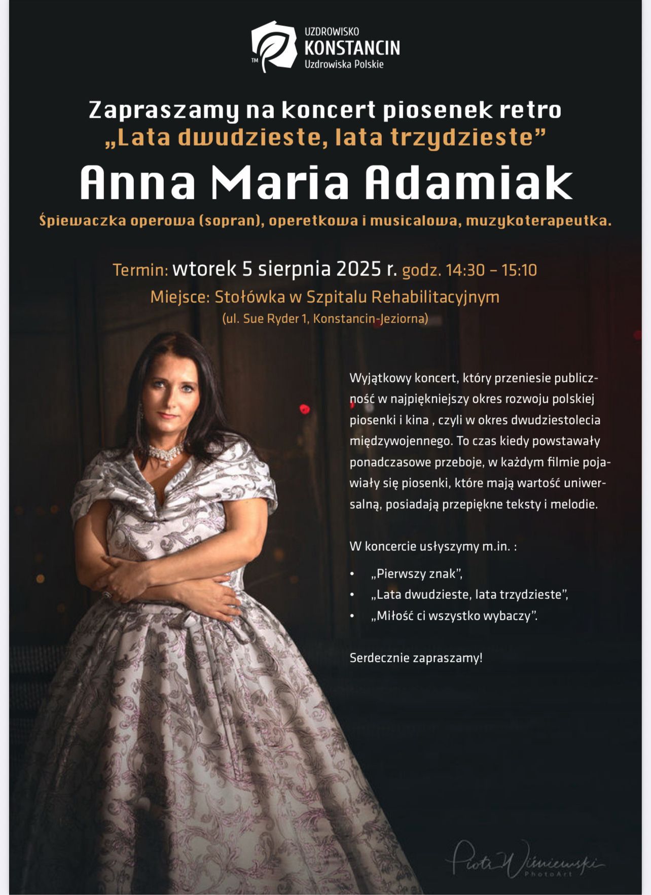 Muzyka, która przenosi w czasie – relacja z koncertu „Lata dwudzieste, lata trzydzieste” w Konstancinie